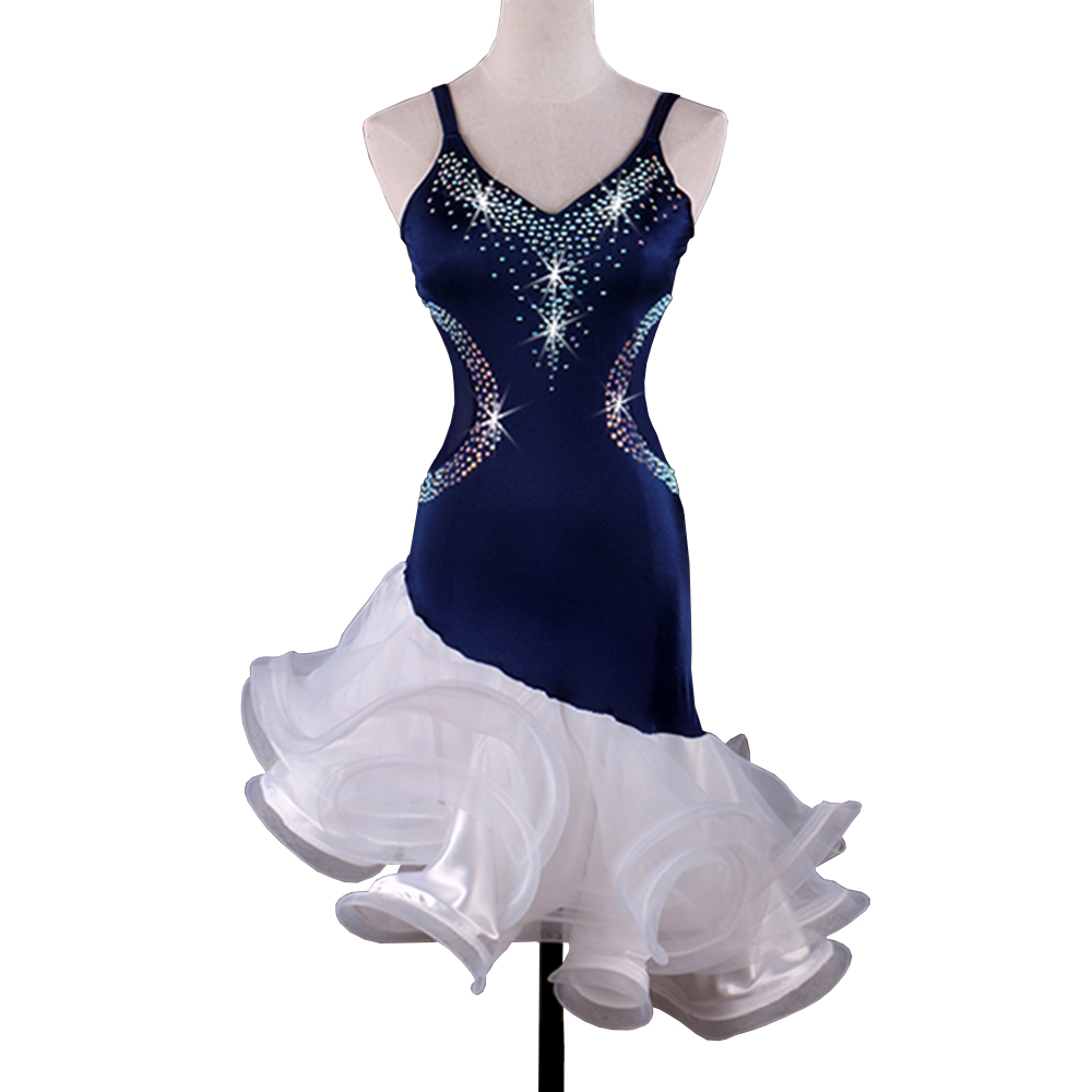 Latin Dance Dress Women CHEAPEST Salsa Dance Wear Lyrical Dance Costumes D0393 Customized Product with Fluffy Sheer Hem Rhinestones, Blue
Latin Dance Dress Women CHEAPEST Salsa Dance Wear Lyrical Dance Costumes D0393 Customized Product with Fluffy Sheer Hem Rhinestones, Blue