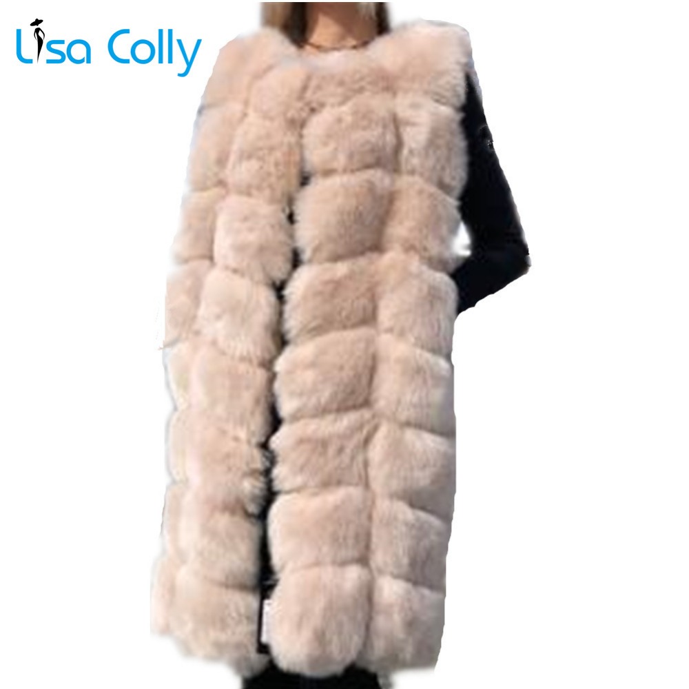 Lisa Colly 90 CM Women Long Artifical Fur Vest Women Winter Fashion Faux Fur Vests Coats Woman Thick Warm Vests Coats, White
Lisa Colly 90 CM Women Long Artifical Fur Vest Women Winter Fashion Faux Fur Vests Coats Woman Thick Warm Vests Coats, White