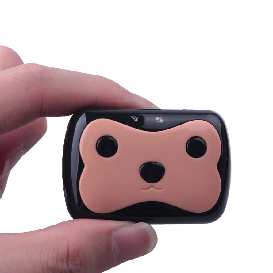 Mini Waterproof Dog GPS Tracker D69 for Cats Pets with Collar Original Box 4 Frequency GPRS GPS+LBS Location Free APP Free Shipping