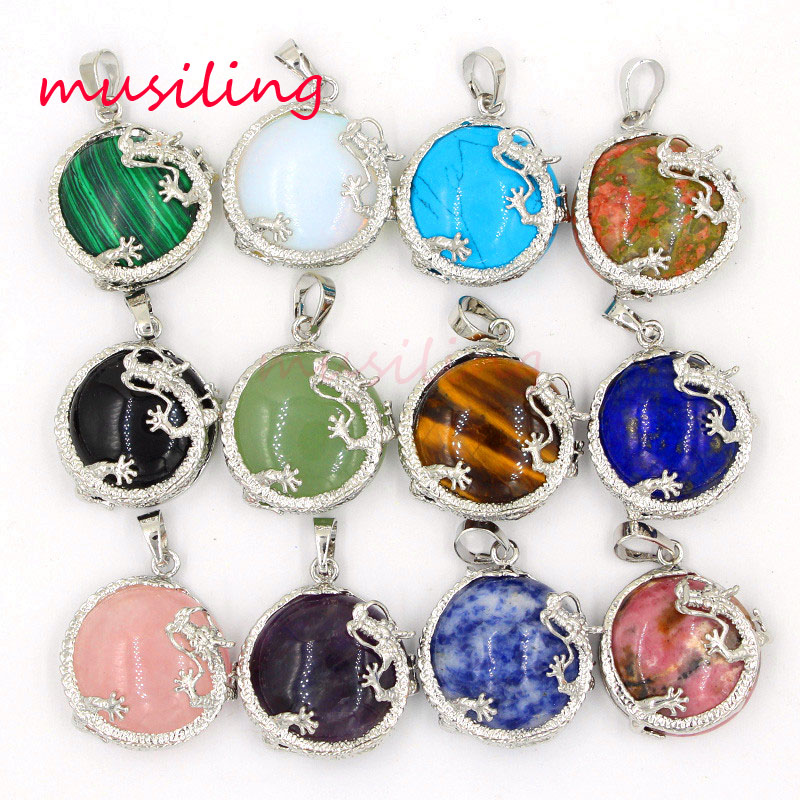Dragon Pendants Reiki Pendulum Silver Plated Amethyst Opal Natural Gem Stone Slippers Mascot Charms Amulet European Fashion Jewelry
Dragon Pendants Reiki Pendulum Silver Plated Amethyst Opal Natural Gem Stone Slippers Mascot Charms Amulet European Fashion Jewelry