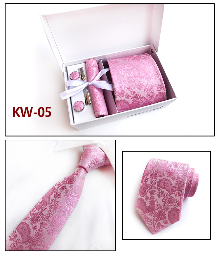 New 100 Silk Classic Men Neck Ties Clip Hanky Cufflinks sets Floral brand Formal Wear Business Wedding Party Mens Tie K10