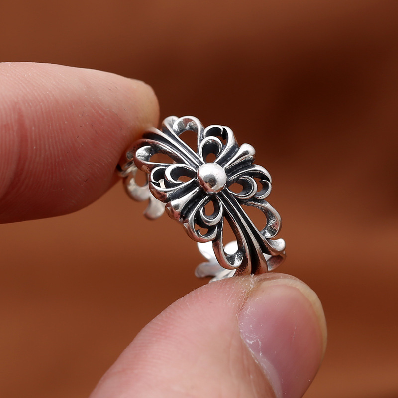 Personalized ring 925 sterling silver jewelry vintage American style hand-made designer mens rings cross flower free shipping
Personalized ring 925 sterling silver jewelry vintage American style hand-made designer mens rings cross flower free shipping