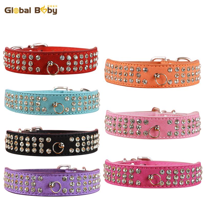New Fashion 7 Colors 4 Sizes Suede Soft 3 Rows Rhinestone Dog Collar Puppy Pet Supplier Products Necklace
New Fashion 7 Colors 4 Sizes Suede Soft 3 Rows Rhinestone Dog Collar Puppy Pet Supplier Products Necklace