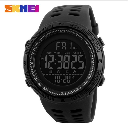 SKMEI Chronograph Sports Watches Men Silicone Countdown LED Digital Watch Military Waterproof Wristwatches Alarm Clock Male free shipping