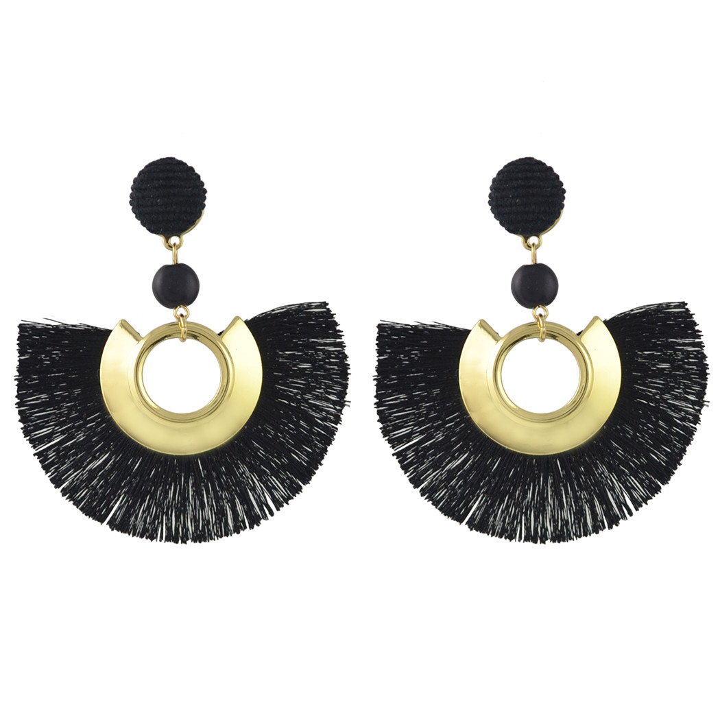 idealway 5Colors Bohemian Fringe Earrings Graceful Beauty Gold Metal Resin Bead Fabric Thread Tassel Pendant Drop Earrings Gift
idealway 5Colors Bohemian Fringe Earrings Graceful Beauty Gold Metal Resin Bead Fabric Thread Tassel Pendant Drop Earrings Gift