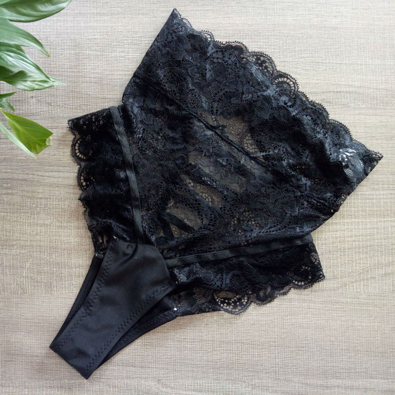 Sexy/Sissy Women G-string Thong Comfortable Panties Lingerie High Waist Knickers, Black
Sexy/Sissy Women G-string Thong Comfortable Panties Lingerie High Waist Knickers, Black