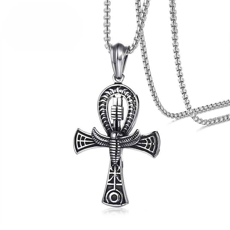 Scarab Ankn Cross Pendant For Men Necklace Egyptian Religious Stainless Steel 24" Box Chain Key of Life Male Jewelry
Scarab Ankn Cross Pendant For Men Necklace Egyptian Religious Stainless Steel 24" Box Chain Key of Life Male Jewelry