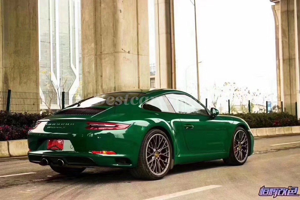 2019 New Gloss Forest Dark Green Vinyl Wrap For Car Wrap Film With Air bubble Free Lke 3M quality vinilo adhesivo Size:1.52*20m( 5x67ft)