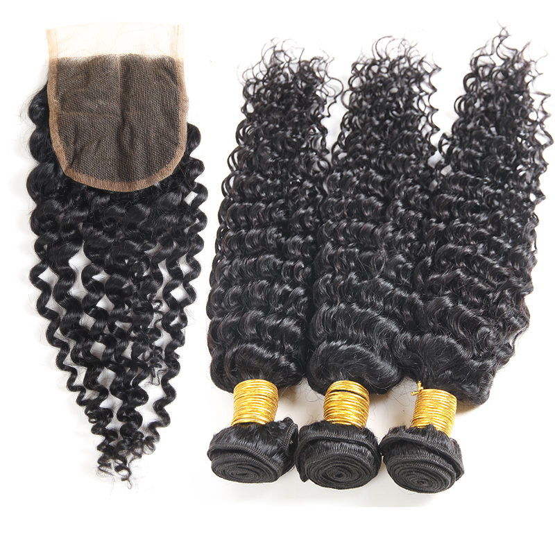 Brazilian Virgin Hair Extensions Water Deep Body Wave 3 Bundles with Closures Straight Ear to ear Lace Frontal with Bundles Brazilian Hair