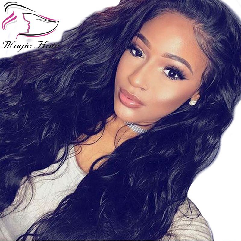 Brazilian human hair wigs non-remy lace front wigs with baby hair pre-plucked hairline body wave 180% density customized accepted