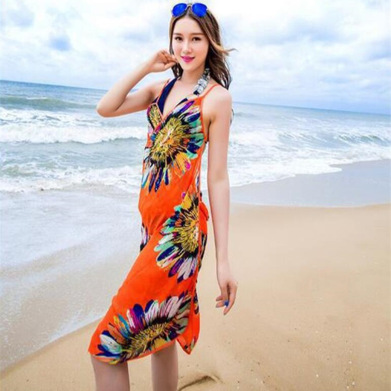 2018 Women Floral Bikini Cover Ups Print Sexy Pareo Beach Dress Bohemian Sarong Chiffon Beach Bikini Wrap Swimwear Scarf Shawl Brace 6color
2018 Women Floral Bikini Cover Ups Print Sexy Pareo Beach Dress Bohemian Sarong Chiffon Beach Bikini Wrap Swimwear Scarf Shawl Brace 6color