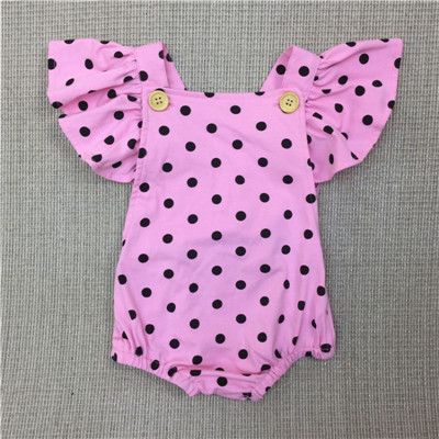 Seartist Baby Girls Romper Newborn Infant Clothing Girls Summer Spring Cotton Ruffle Sleeve Romper Toddler Jumpsuit 0-2Yrs C32