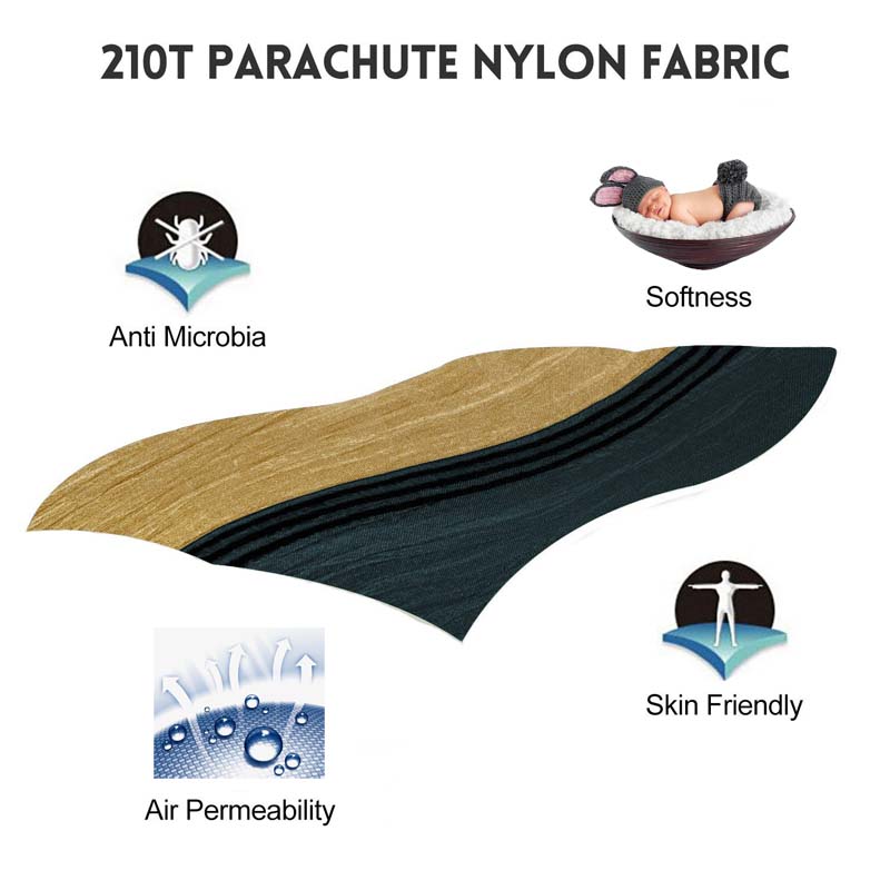 Solid Color Nylon Parachute Hammock Camping Survival garden swing Leisure travel outdoor furniture ZW-SH15
