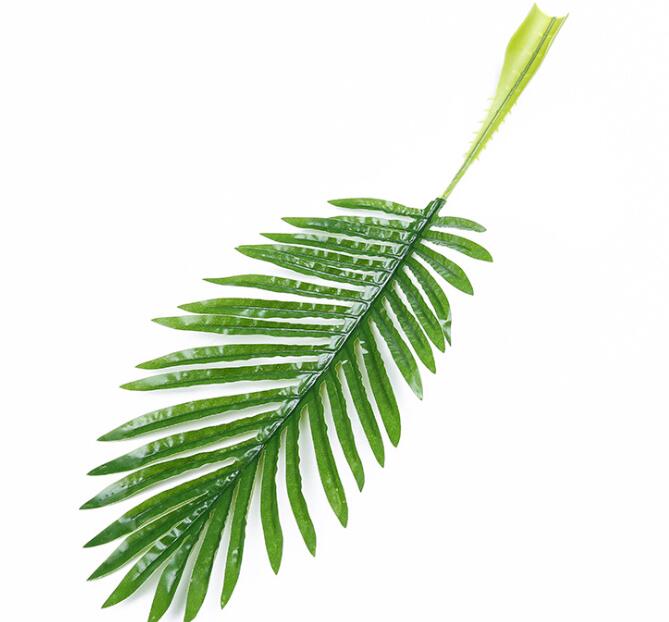 Fake Palm Leaf Artificial Plastic Coconut Tree Leaves Green Plant DIY Plant for Wedding Home Decoration