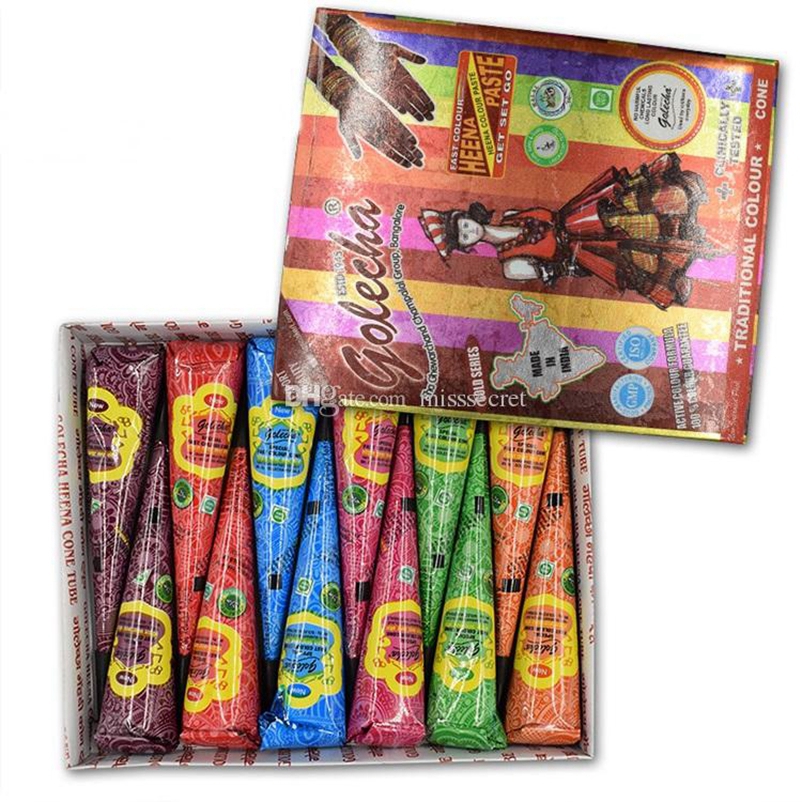 HENNA Multicolor TATTOO Color Natural Indian Body Art Tattoos Paste Body Drawing Colorful Body Paint Henna Tattoos Supplies 25g
HENNA Multicolor TATTOO Color Natural Indian Body Art Tattoos Paste Body Drawing Colorful Body Paint Henna Tattoos Supplies 25g