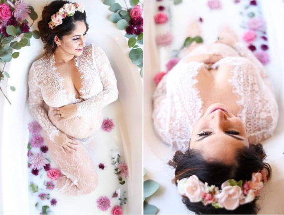 Maternity Pregnancy White Lace Dress Milk Bath Dress For Photo Shoot Maxi Long Photography Photoshoot Sheer Vintage Dress, Black;gray
Maternity Pregnancy White Lace Dress Milk Bath Dress For Photo Shoot Maxi Long Photography Photoshoot Sheer Vintage Dress, Black;gray