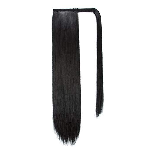 Naturally straight ponytail hairstyle 100g-160g natural wavy human hair pony tail with comb easy ponytail hairpiece natural straight