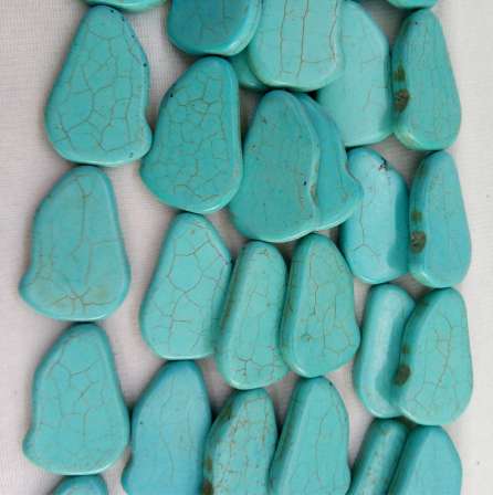 39*26mm Irregular Natural Stone Flake Beaded Turquoises Beads For Necklace Bracelet Craft Making Findings Loose Interval Beads 
39*26mm Irregular Natural Stone Flake Beaded Turquoises Beads For Necklace Bracelet Craft Making Findings Loose Interval Beads