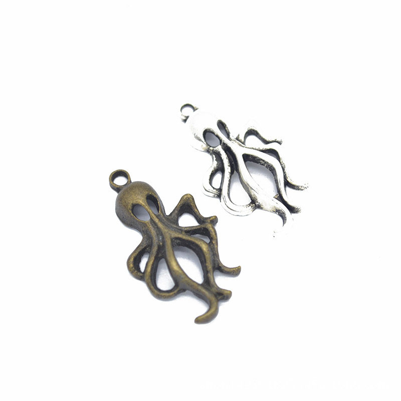 300 pcs of Antique Bronze & Silver Octopus Charms and Pendants 16x31mm good for DIY craft, jewelry making
300 pcs of Antique Bronze & Silver Octopus Charms and Pendants 16x31mm good for DIY craft, jewelry making