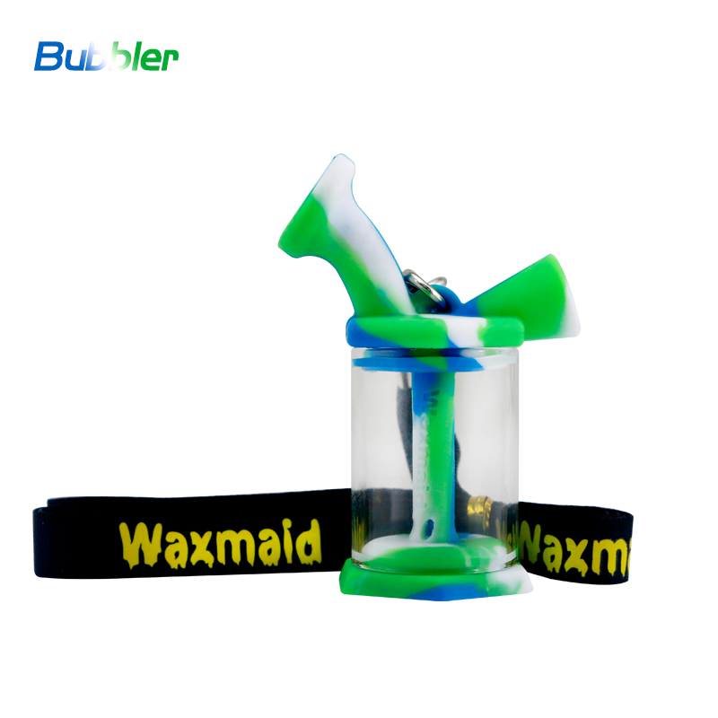 Dad Rig Bubbler Waxmaid Glass Bubbler Travel Party Portable Silicone Water Pipe Oil Rig Smoking Herb Wax Hookah DHL Free Shipping
Dad Rig Bubbler Waxmaid Glass Bubbler Travel Party Portable Silicone Water Pipe Oil Rig Smoking Herb Wax Hookah DHL Free Shipping
