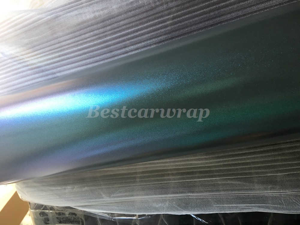 Chameleon Pearl Metal Gray blue Shift Vinyl Wrap Car Wrap Covering With Air bubble Free Like 3M quality Low tack glue Size:1.52*20m( 5x67ft