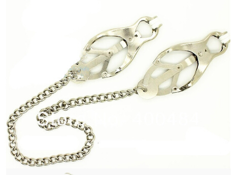 Japanese Clover Style Metal Nipple Clamps Bondage Gear Nipple Clips Massager Stimulator Sex Toys For Female Breast Sex Products