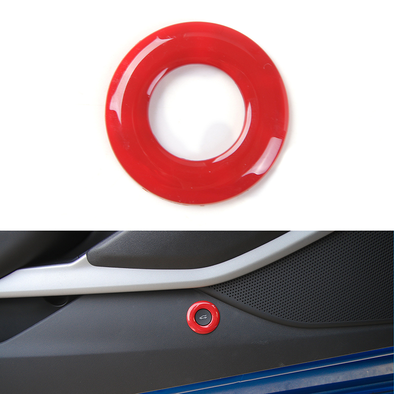 Tail Door Trunk Open Button Switch Decoration Ring Cover for Chevrolet Camaro 2017+ Car Interior Accessories