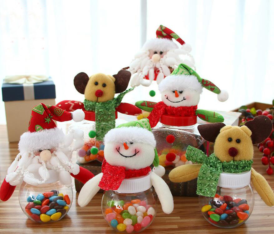 Plush Santa Claus Snowman Christmas Gift Boxs Kids Candy Jar Bottle Christmas Decoration Party Favors New Year Decoration GA556
Plush Santa Claus Snowman Christmas Gift Boxs Kids Candy Jar Bottle Christmas Decoration Party Favors New Year Decoration GA556