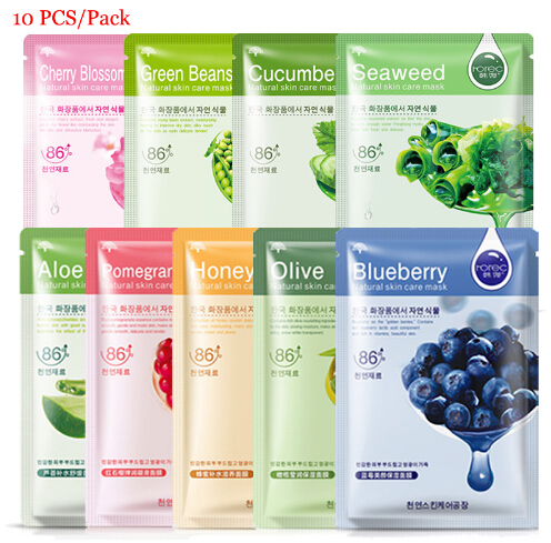 10PCS Face Sheet Mask Aloe Honey Olives Pomegranate Facial Mask Moisturizing bioaqua black mask Korean cosmetic
10PCS Face Sheet Mask Aloe Honey Olives Pomegranate Facial Mask Moisturizing bioaqua black mask Korean cosmetic