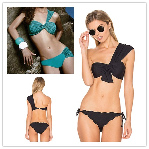 Sexy One Shoulder Bikini Set Green Pink Black Swimsuit Retro Beach Wear Push Up Swimwear Low Waist Swim Suit Two Pieces Bikini Set
Sexy One Shoulder Bikini Set Green Pink Black Swimsuit Retro Beach Wear Push Up Swimwear Low Waist Swim Suit Two Pieces Bikini Set