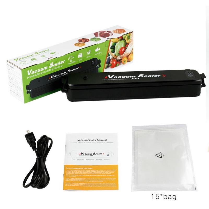 Vacuum Sealer 90W Automatic Food Packing Machine with 15pcs Vacuum Bags Best for Household Vacuum Sealing Machine Dry & Moist