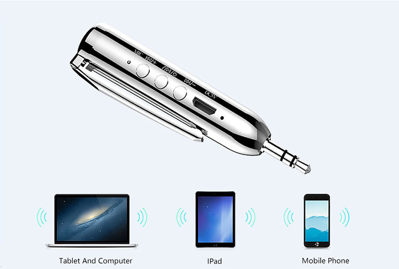Universal Bluetooth Handsfree AUX In Car Audio Adaptor  Compatible with Most Vehicle Stereos and Headphones