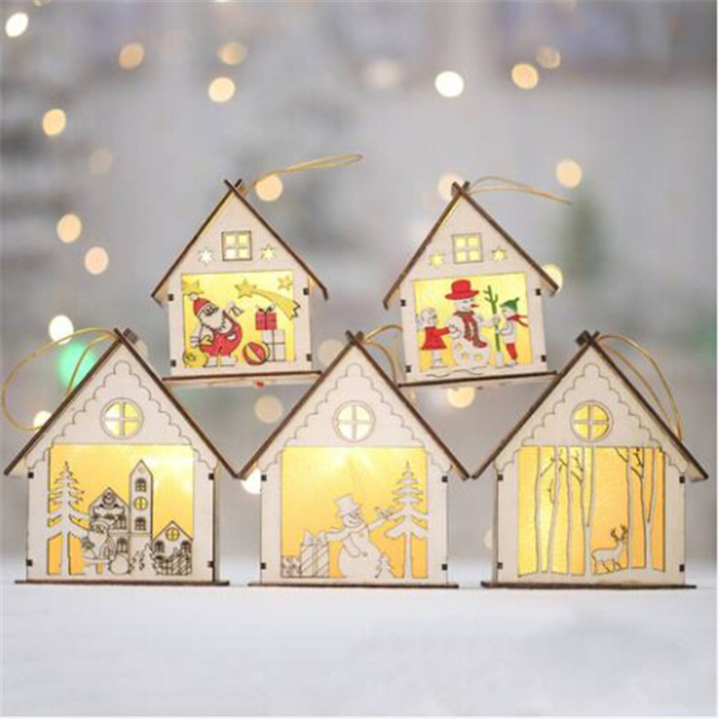 Wholesales Free shipping Luminous Christmas Snowman LED Lights Wooden House Hanging Ornaments Holiday Decoration Xmas Lamp Gifts
Wholesales Free shipping Luminous Christmas Snowman LED Lights Wooden House Hanging Ornaments Holiday Decoration Xmas Lamp Gifts
