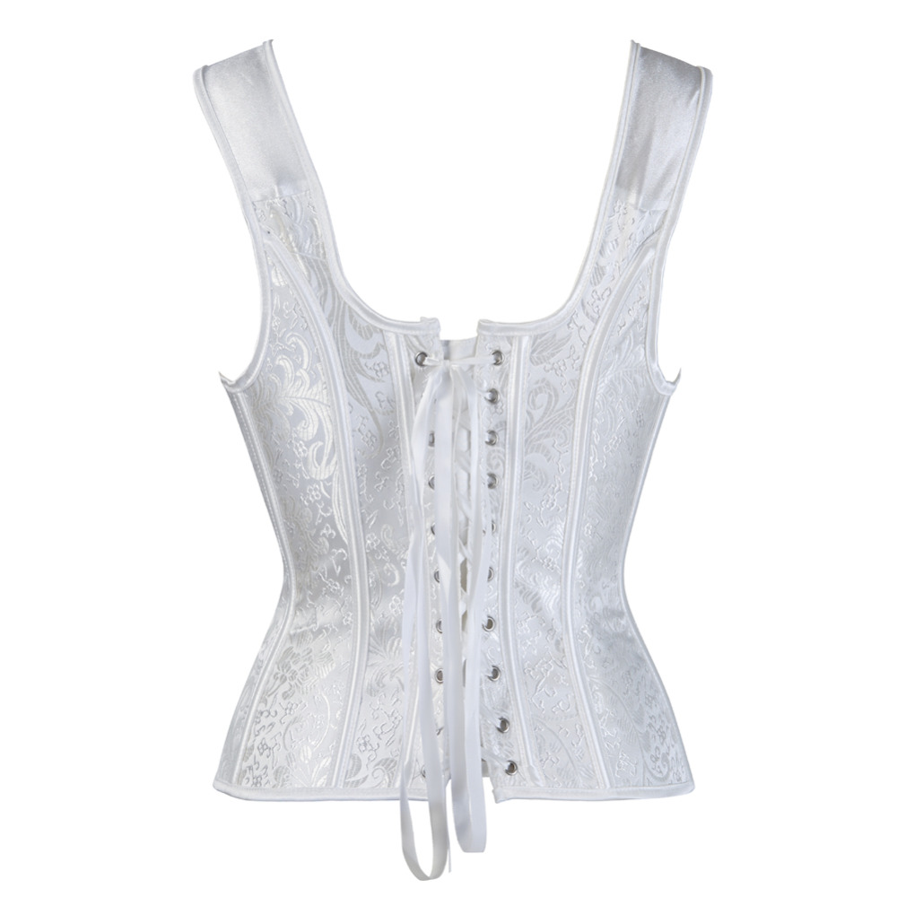 Bustiers & Corsets S-6Xl Women's Sexy Steampunk Gothic Corset Zipper Side Halter Plus Size Overbust And Busti