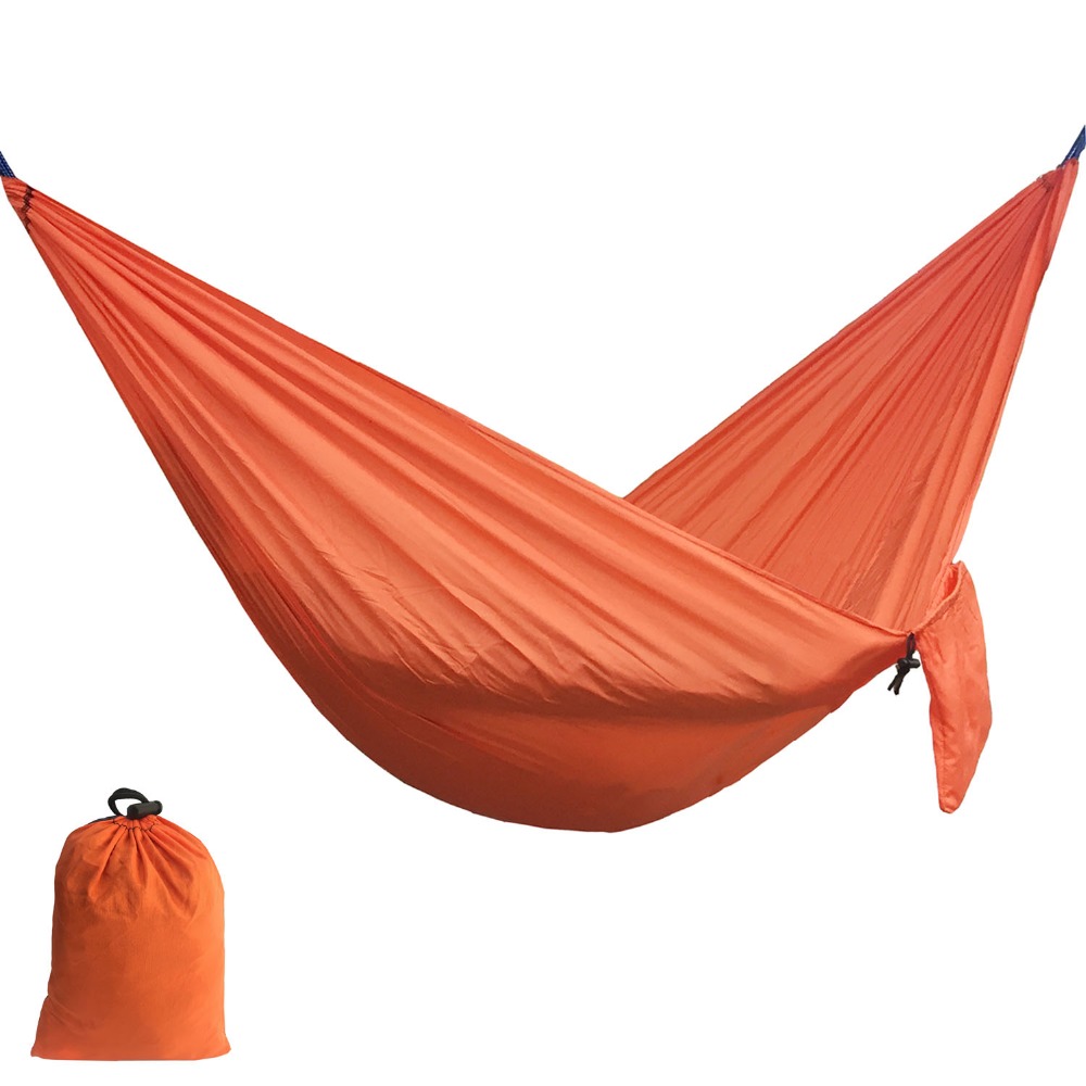 Solid Color Nylon Parachute Hammock Camping Survival garden swing Leisure travel outdoor furniture ZW-SH15