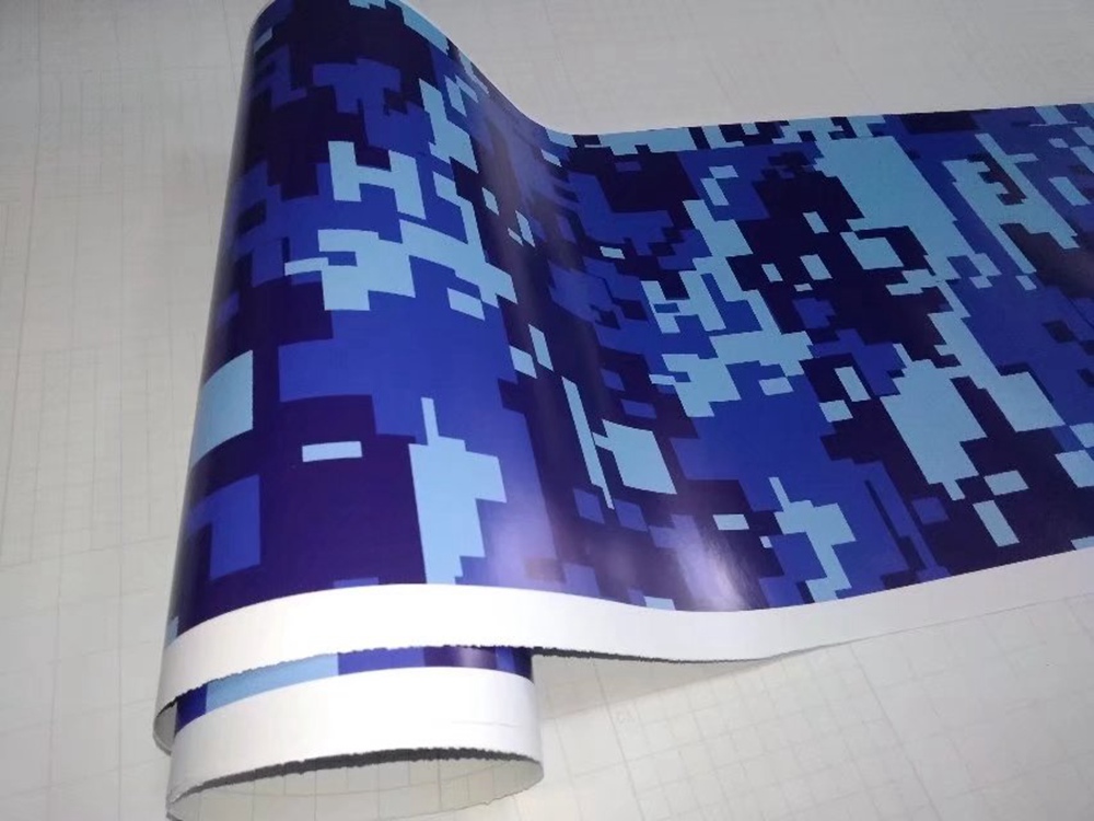 2018 Digital Blue Camouflage Vinyl For Car Wrap Camo styling Covering Film with air release / Bubble Free Size 5x(32ft/67ft/98ft )