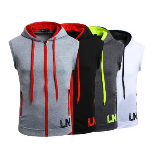 Men's Solid Sleeveless Hoodies Cotton Hoodie Casual Hoodied Tank Top with Cap Hoodies Tee Shirt Vest Men Sweatshirts Street T Shirt XN T52, Light grey & red
Men's Solid Sleeveless Hoodies Cotton Hoodie Casual Hoodied Tank Top with Cap Hoodies Tee Shirt Vest Men Sweatshirts Street T Shirt XN T52, Light grey & red
