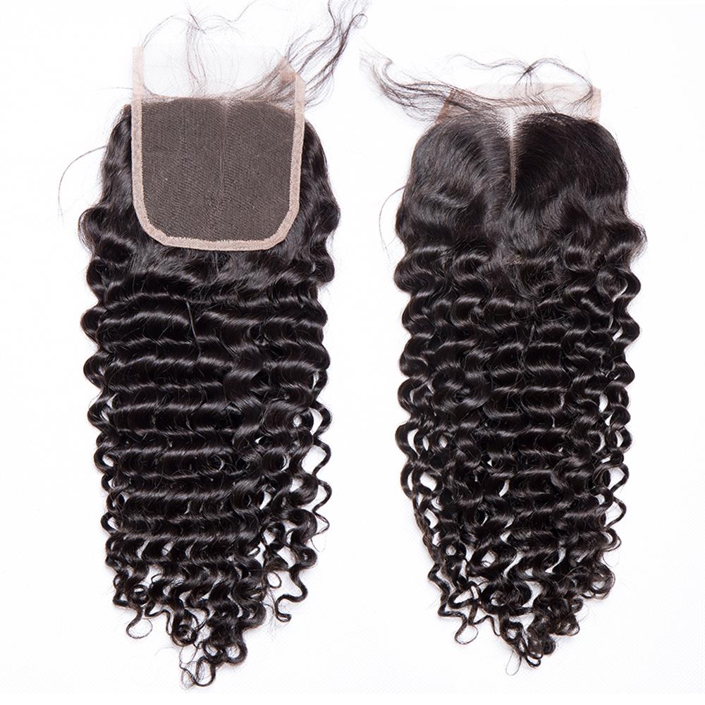9A Peruvian Inaian Brazilian Cuticle Aligned Hair Remy Human Hair Deep Wave Bundles With Closure Hair Extensioon Dhgate