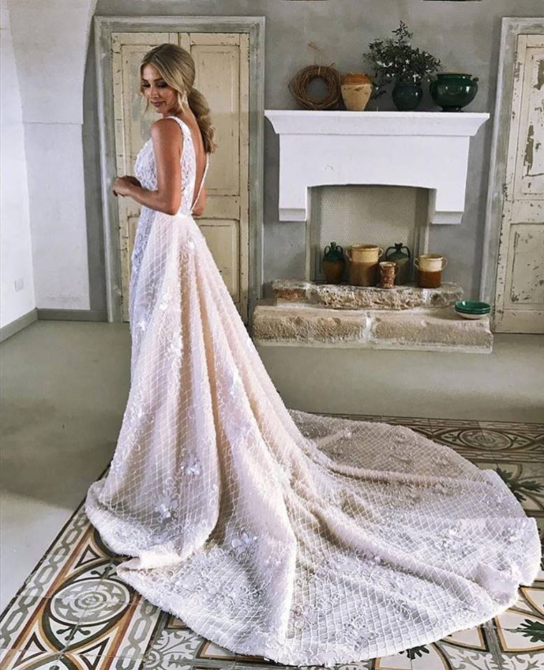 gorgeous lace mermaid wedding dresses with overskirts v neck bridal gowns beading plus size boho country beach wedding dress vestidos