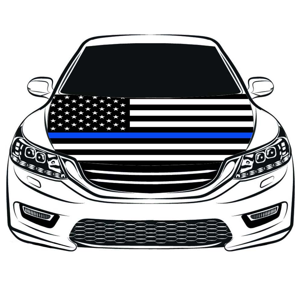 Thin Blue Line USA Flag Car Hood Cover 3.3X5FT 100% Polyester,USA Engine Flag,Elastic Fabrics Can be Washed
Thin Blue Line USA Flag Car Hood Cover 3.3X5FT 100% Polyester,USA Engine Flag,Elastic Fabrics Can be Washed