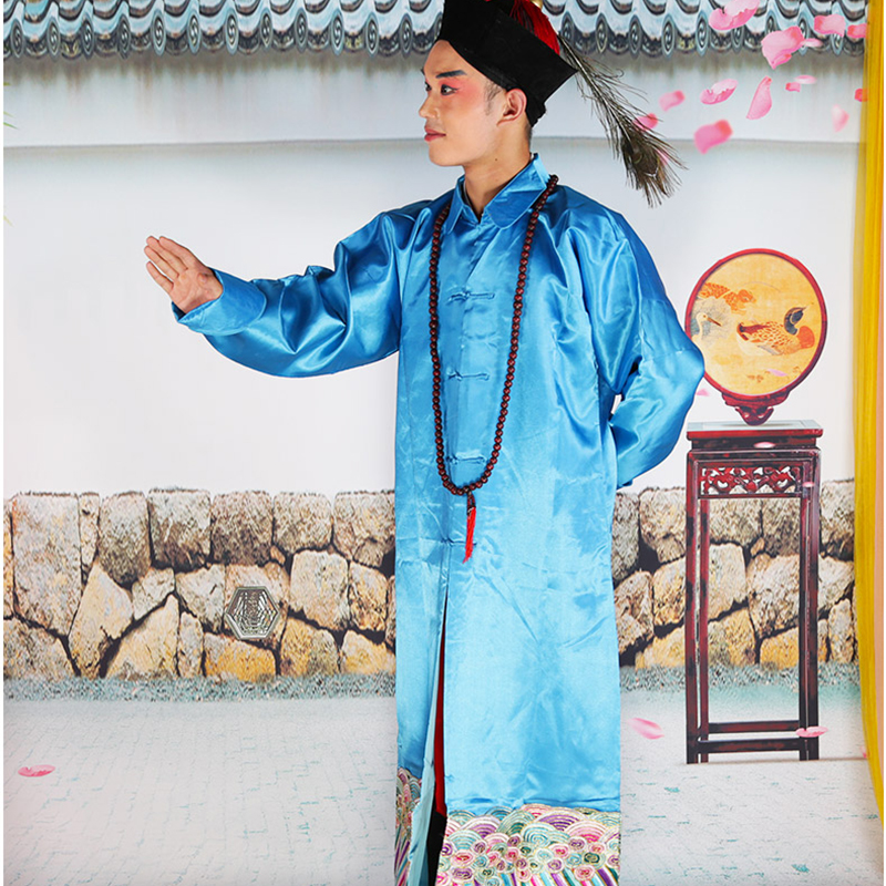 Qing dynasty official costumes ancient costume halloween Cosplay horro zombie show costumes ancient chinese stage performance costume