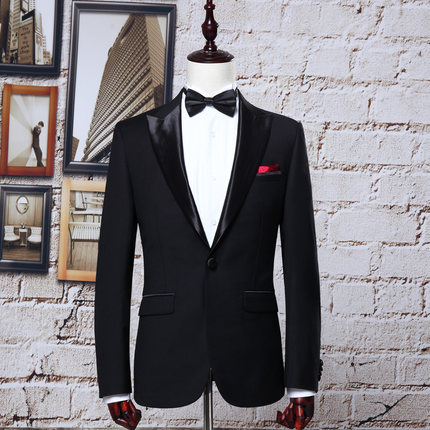 Cheap And Fine One Button Groomsmen Peak Lapel Groom Tuxedos Men Suits Wedding/Prom Best Man Blazer ( Jacket+Pants+Tie), Same as image
Cheap And Fine One Button Groomsmen Peak Lapel Groom Tuxedos Men Suits Wedding/Prom Best Man Blazer ( Jacket+Pants+Tie), Same as image