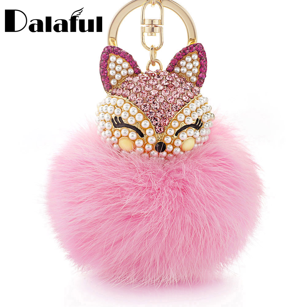 New Fashion Lovely Fox Rabbit Fur Ball Fluffy Key Chains Rings Crystal Hotsale Bag Pendant Keyrings KeyChains For Women K283
New Fashion Lovely Fox Rabbit Fur Ball Fluffy Key Chains Rings Crystal Hotsale Bag Pendant Keyrings KeyChains For Women K283