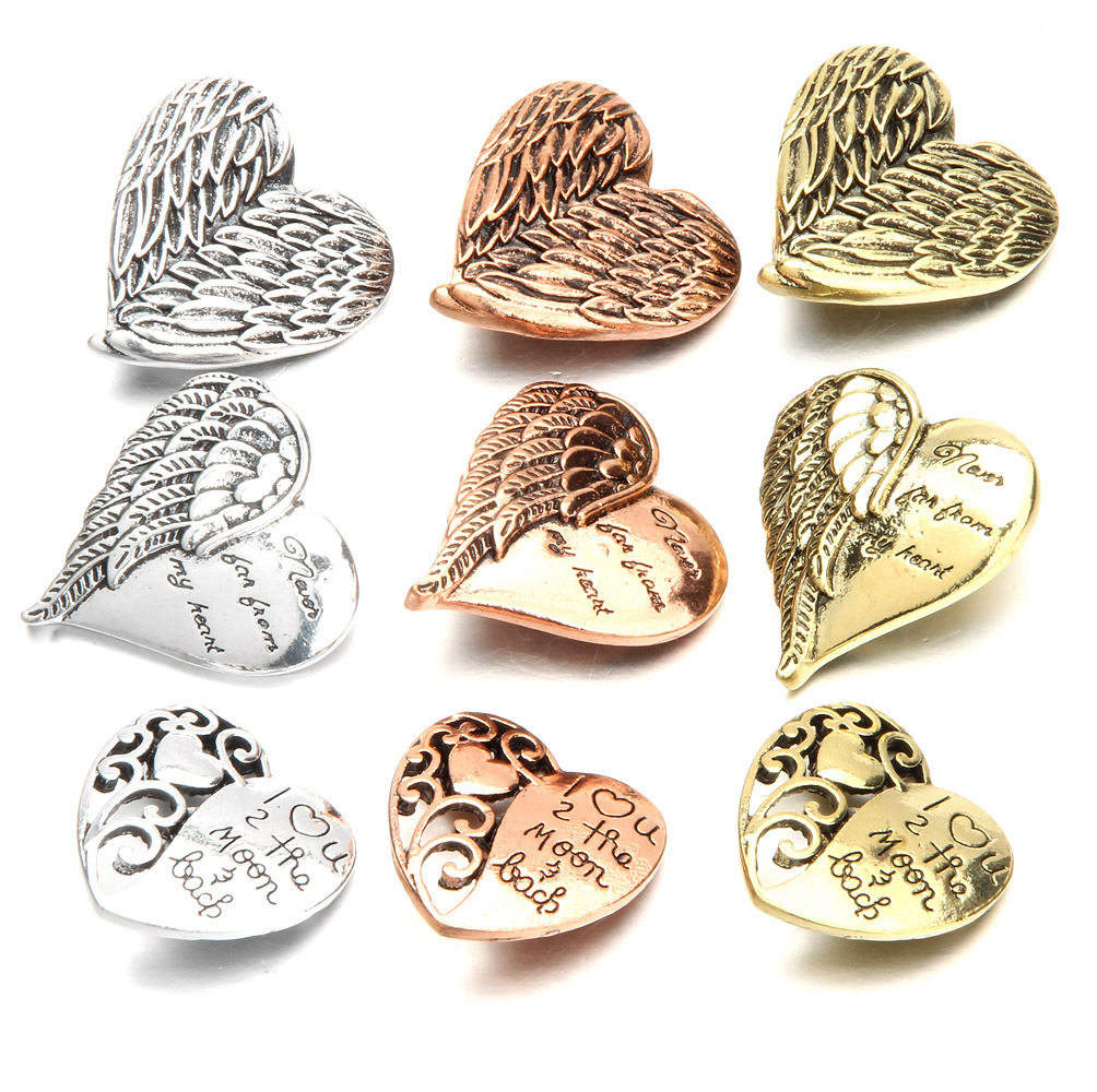 20pcs/lot Newest Snap Clasps Jewelry Angel Wings Love Heart Metal 18mm Button Charm noosa chunk Fit DIY Bracelet Necklace ring
20pcs/lot Newest Snap Clasps Jewelry Angel Wings Love Heart Metal 18mm Button Charm noosa chunk Fit DIY Bracelet Necklace ring