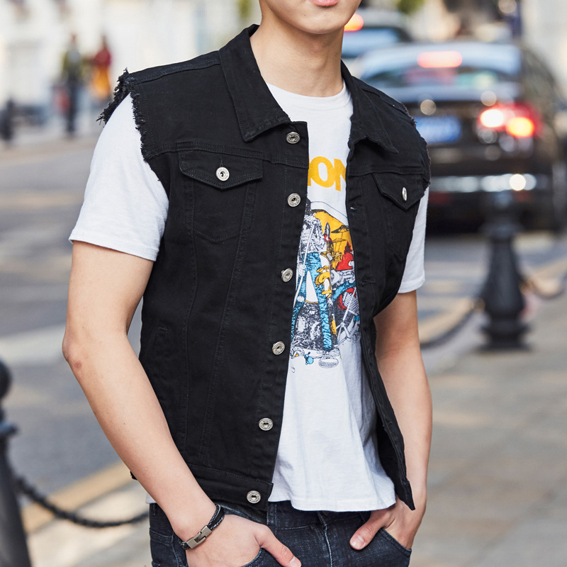 NIANJEEP Plus Size Classic Denim Vest Men New Slim Fit Sleeveless Jean Jacket Vests black Turn-down Collar Waistcoat For Men 3xl
NIANJEEP Plus Size Classic Denim Vest Men New Slim Fit Sleeveless Jean Jacket Vests black Turn-down Collar Waistcoat For Men 3xl