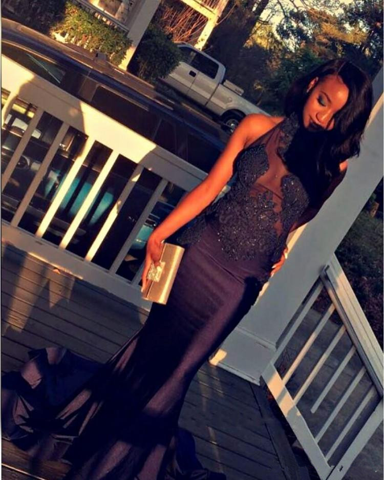 African Sexy See Through Prom Dresses 2018 High Neck Lace Appliques Beading Mermaid Black Girls Formal Evening Party Long Gowns, Dark green
African Sexy See Through Prom Dresses 2018 High Neck Lace Appliques Beading Mermaid Black Girls Formal Evening Party Long Gowns, Dark green