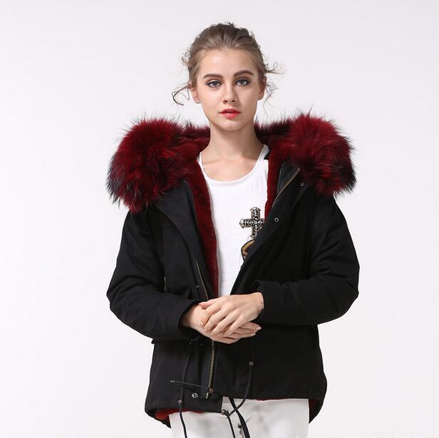 Meifeng Brand Snow fur jackets raccoon fur collar wine red rabbit fur lining black mini parkas meifeng brand Lavish furs winter coats, Wine red fur
Meifeng Brand Snow fur jackets raccoon fur collar wine red rabbit fur lining black mini parkas meifeng brand Lavish furs winter coats, Wine red fur