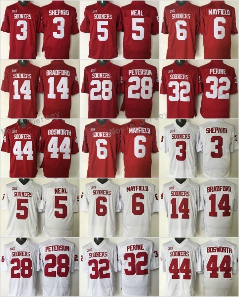Oklahoma Sooners 28 Adrian Peterson 32 Samaje Perine 14 Sam Bradford 6 Baker Mayfield 3 Sterling Shepard 5 Durron Neal 44 Brian Bosworth Col, As
Oklahoma Sooners 28 Adrian Peterson 32 Samaje Perine 14 Sam Bradford 6 Baker Mayfield 3 Sterling Shepard 5 Durron Neal 44 Brian Bosworth Col, As