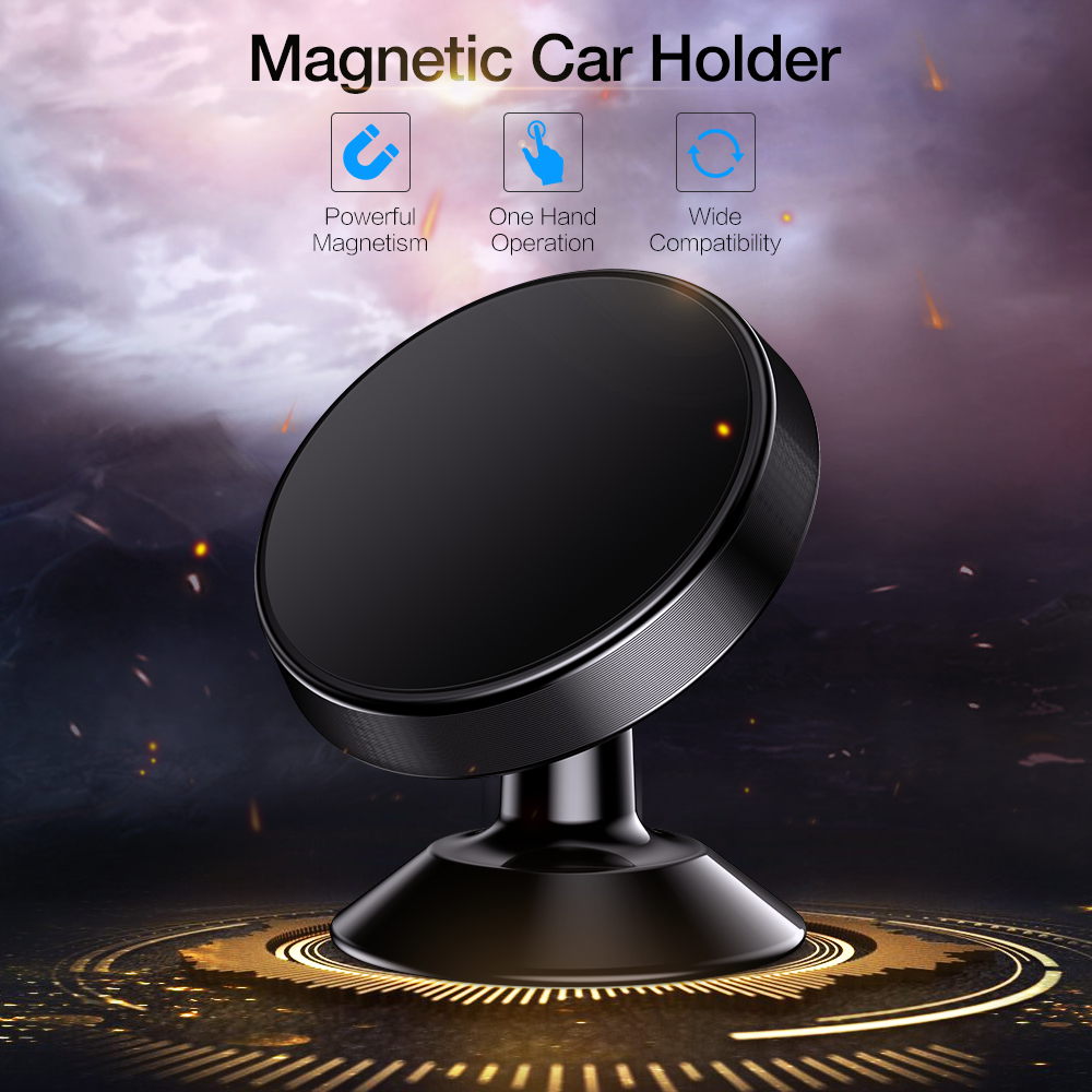 The new stainless steel stick magnet frame car bracket universal intelligent mobile phone mobile phone holder magnet
