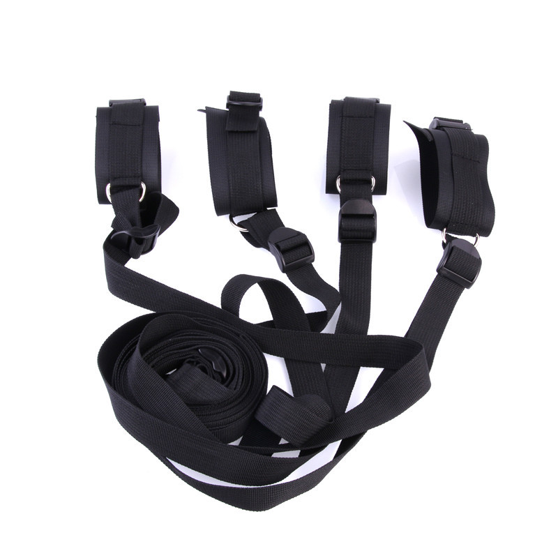 Bondage Kit Restraint System Fetish Adult Games Set Wrists & Ankle Cuffs Sex Toys for Couples J1838